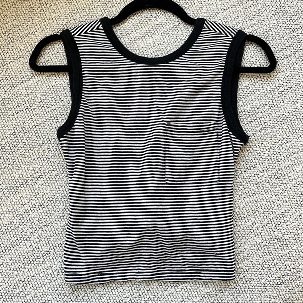 Alexander Wang striped backless tank